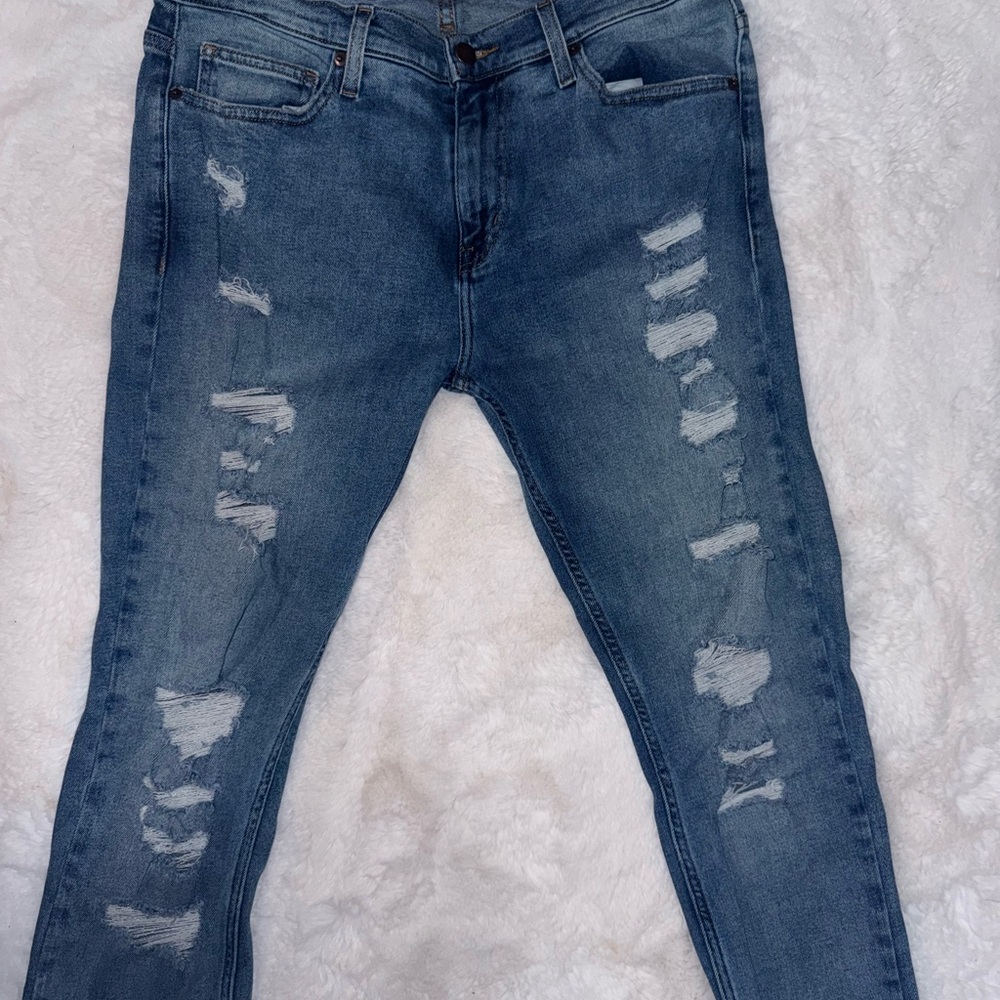 Fashion Nova Distressed Denim Skinny Jeans